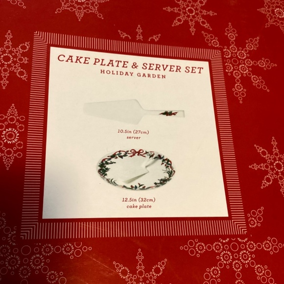 Martha Stewart Holiday Garden - Cake Plate and Server Set - Picture 3 of 5